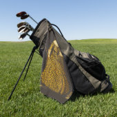 Personalisierte Vintage Golfer Golfhandtuch (Gras)