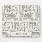 Personalisierte Vintage Handwerkzeuge Handyman Han Mousepad (Vorne)