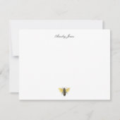 Personalisierte Vintage Honigbiene Dankeskarte (Vorderseite)