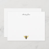 Personalisierte Vintage Honigbiene Dankeskarte (Vorne/Hinten)