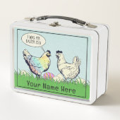 Personalisierte Vintage-Hühner Metall-Lunchbox Metall Brotdose (Vorderseite)