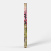 Personalisierte Vintage Hydrangea und Schmetterlin Samsung Galaxy Hülle (Rechte Seite)