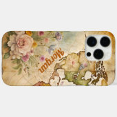 Personalisierte Vintage Karte Case-Mate iPhone Hülle (Rückseite (Horizontal))