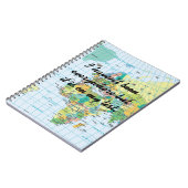 Personalisierte Vintage Karte Notizblock (Linke Seite)