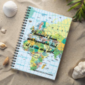 Personalisierte Vintage Karte Planer