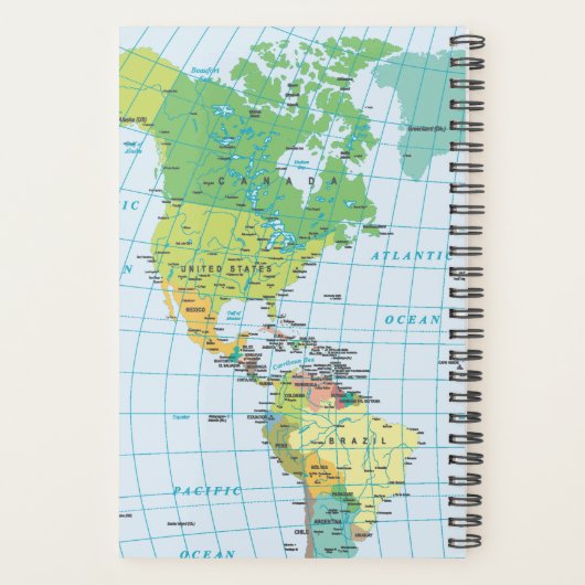 Personalisierte Vintage Karte Planer (Rückseite)