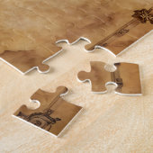 Personalisierte Vintage Karte Puzzle (Seite)