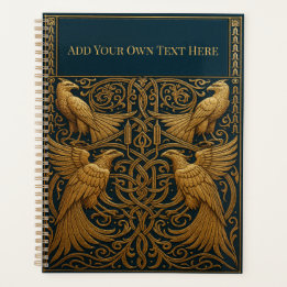 Personalisierte Vintage-Kunst im Jugendstil Planer