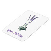 Personalisierte Vintage Lavendel-Blume Magnet (Linke Seite)