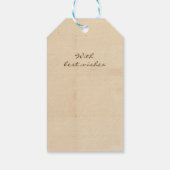 Personalisierte Vintage Markierungen Geschenkanhänger (Rückseite)