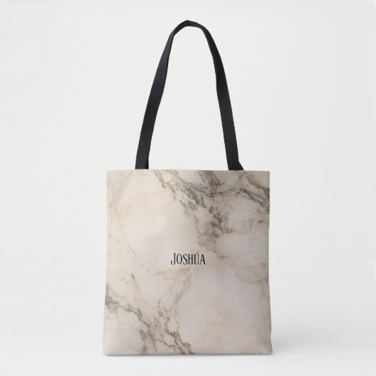 personalisierte Vintage-Marmor-Tasche Tasche (Vorderseite)