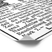 Personalisierte Vintage Nasenanpassung Poster (Ecke)