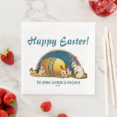 Personalisierte Vintage OsterNapkins für Ihre Vera Serviette (Beispiel)