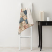 Personalisierte Vintage-Patchwork-Zusammengehörigk Sherpadecke (Beispiel)