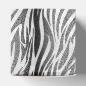 Personalisierte Vintage Princess Baby Dusche Zebra Geschenkschachtel (Oben)