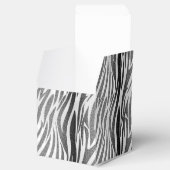 Personalisierte Vintage Princess Baby Dusche Zebra Geschenkschachtel (Geöffnet)