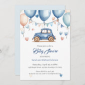 Personalisierte Vintage Räder Kinderdusche Einladu Einladung (Vorne/Hinten)