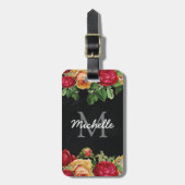 Personalisierte Vintage Reisen Gepäckanhänger (Vorderseite vertikal)