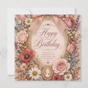 Personalisierte Vintage-Romantik-Geburtstags-Schle Save The Date