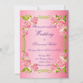 Personalisierte Vintage romantische Rose Einladung (Vorderseite)