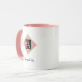 Personalisierte Vintage Rose "A" Tasse (Vorderseite Links)