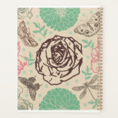 Personalisierte Vintage Rose Planer (Rückseite)