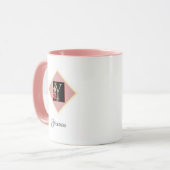 Personalisierte Vintage Rose "Y" Tasse (Vorderseite Links)