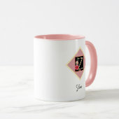 Personalisierte Vintage Rose "Z" Tasse (VorderseiteRechts)