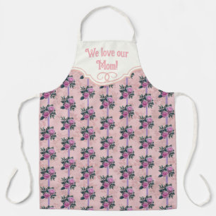 Personalisierte Vintage-Rosen-All-Over-Print-Schür Schürze