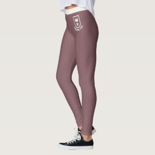 Personalisierte Vintage-Rosenholz neutrale Kronens Leggings