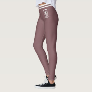 Personalisierte Vintage-Rosenholz-Neutrale-Süße-St Leggings