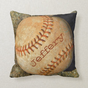 Personalisierte Vintage Rot-Naht Kissen