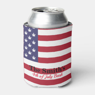 Personalisierte Vintage rustikale amerikanische Fl Dosenkühler