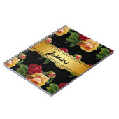 Personalisierte Vintage Rustikale Flora Notizblock (Linke Seite)