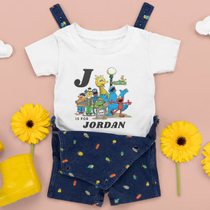 Personalisierte Vintage-Sesamstraße-Freunde Baby T-shirt
