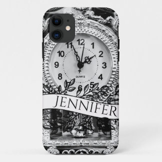 Personalisierte Vintage Silver Clock Gothic Case-Mate iPhone Hülle