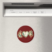 Personalisierte Vintage Valentine Cherubs Magnet (In Situ (Geschirrspüler))