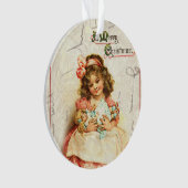 Personalisierte Vintage viktorianische Ornament (Vorderseite)