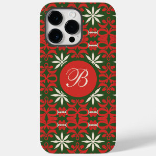 Personalisierte Vintage-Weihnachts-/Wintermuster Case-Mate iPhone 14 Pro Max Hülle