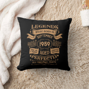 Personalisierte Vintage Whisky-Marke von 65 Jahren Kissen