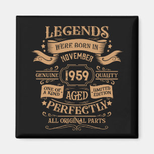 Personalisierte Vintage Whisky-Marke von 65 Jahren Magnet