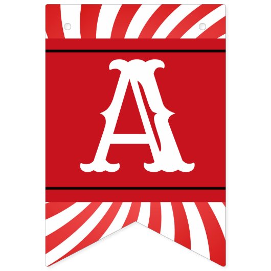 Personalisierte Vintage Zirkus-Flaggen-Fahne Wimpelkette (Dritte Fahne)