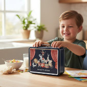 personalisierte Vintage-Zirkusdarsteller Lunchbox