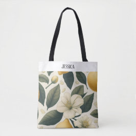 personalisierte Vintage-Zitronen-Tragetasche  Tasche