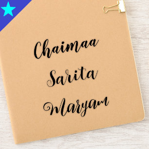 Personalisierte Vinyl-Decal-Tags, Individuelle Nam Aufkleber