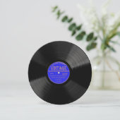 Personalisierte Vinyl Record Design-Einladung Einladung (Stehend Vorderseite)