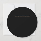 Personalisierte Vinyl Record Design-Einladung Einladung (Rückseite)