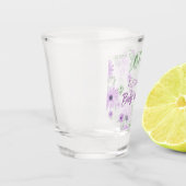 Personalisierte Violett Wasserfarben Blume Kinderd Schnapsglas (Links)