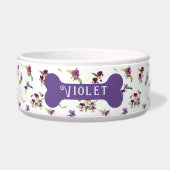 Personalisierte violette Blumen Napf (Vorderseite)
