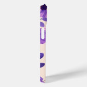 Personalisierte, violette Handblumen Case-Mate iPhone Hülle (Rückseite / Rechts)